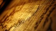 © yoga - Close-up of vintage stock market data chart showing financial trends and figures.