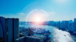 © metamorworks - グローバル、都市、風景、景色、地球、世界、ネットワーク、経済、国際化、貿易、金融、政治、外交、ドローン、空撮、俯瞰、ハイアングル、展望、パノラマ、地平線、景観、インターナショナル、ユニバーサル、ワールドワイド、社会、ビジネス、経営、コピースペース、イメージ、現代、都会、建設、建築、ビル、ビル群、日本、東京、取引、発展、進歩、進化、物流、ロジスティクス、開発、未来、将来、産業、科学、平和、cg