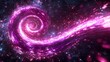 © Osin - Pink and Purple Glowing Spiral in Cosmic Space