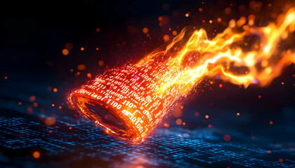 Burning Code Ring - Digital Inferno
