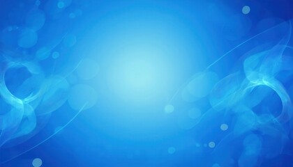 Fototapete - soft blue bokeh abstract background with glowing light circles, dreamy blurred effect for modern design, web, and decor

