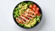 © Kerah - Grilled Chicken Salad with Avocado and Tomatoes