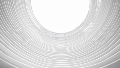 Poster - abstract white architectural vortex with curved layered lines, modern minimal design, futuristic symmetry, dynamic perspective

