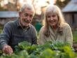 © Tini - Senior Couple Gardening in Backyard