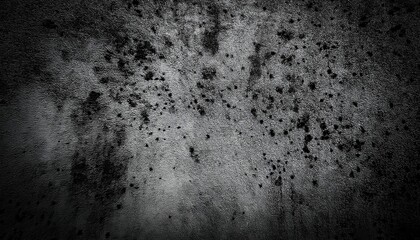 Poster - textured black grunge background with abstract rough scratches and dark spots, perfect for industrial or artistic design

