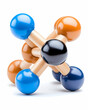 © Nadiyah - Colorful molecular model on white background