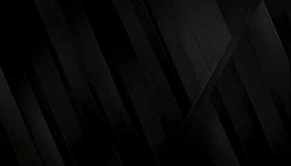 Poster - dark abstract geometric pattern with diagonal textured black bars, minimalist modern background for technology and design

