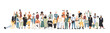 © Stafeeva - Different people stand side by side together.