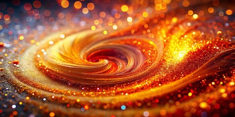 Wall Mural - abstract orange red glitter festive background aerial drone shot