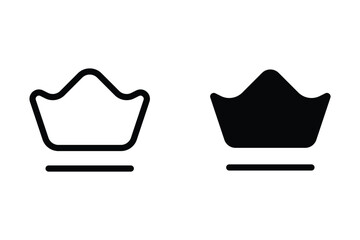 Crown icon. symbol for mobile concept and web design. vector illustration