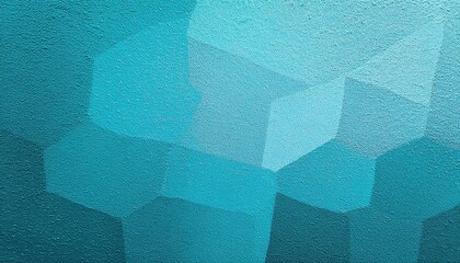 Poster - textured turquoise wall with diagonal light and shadow contrast, abstract urban background for modern design and branding

