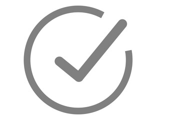 Wall Mural - check mark icon task, new list, event planning concept