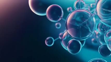 Abstract molecular structure in 3D