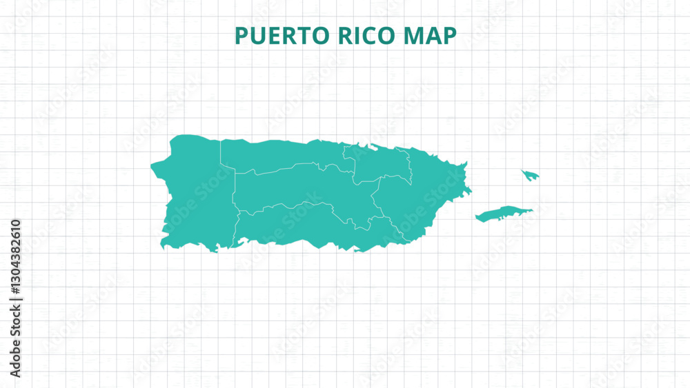 Pr Map Color A Map highlighting Puerto Rico Map, Puerto Rico modern map with Grey ...