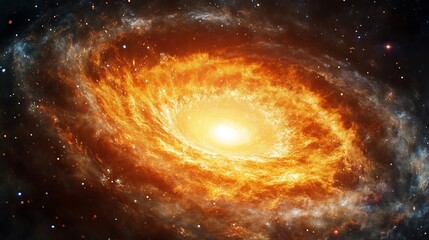 whirlpool galaxy. breathtaking space background with a bright cosmic nebula.