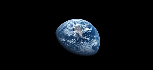 Wall Mural - Earth Captured from Space, Highlighting the Planet's Natural Beauty and Vastness
