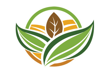Poster - Vector illustration of vibrant green and yellow leaves symbolizing nature, growth, and sustainability in a modern and clean design