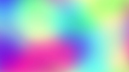 Fototapete - Looped animated blurred abstract background of colorful gradients
