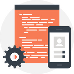 App Development flat web icon