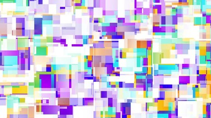 Fototapete - Abstraction. Motion. Colourful geometric shapes alternate their colors