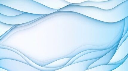 Wall Mural - abstract blue waves: an elegant and modern abstract design features gentle, flowing blue waves, crea
