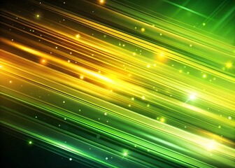 Wall Mural - abstract green and yellow gradient light streaks background