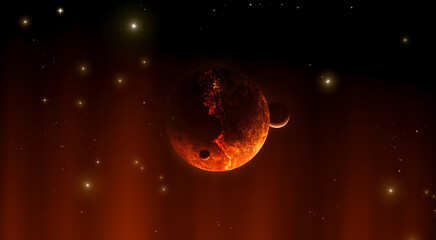 Wall Mural - deep cold dark space