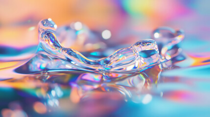 Generated image. colored energies, multicolored liquid, background