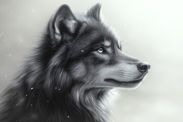  Portrait of a Grey Wolf