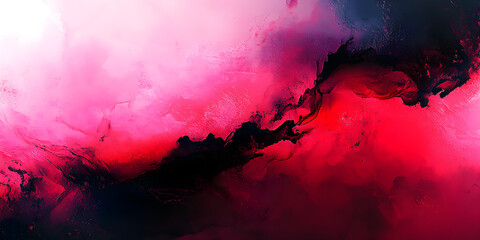 Canvas Print - abstract magenta and black background with free pattern.