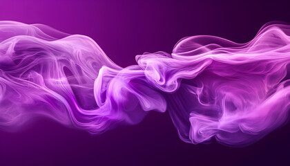 Wall Mural - a mesmerizing flow of pink and purple smoke creating a dynamic abstract design for various creative 