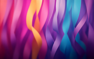 Canvas Print - a vibrant abstract design featuring flowing waves of color, perfect for backgrounds and creative pro