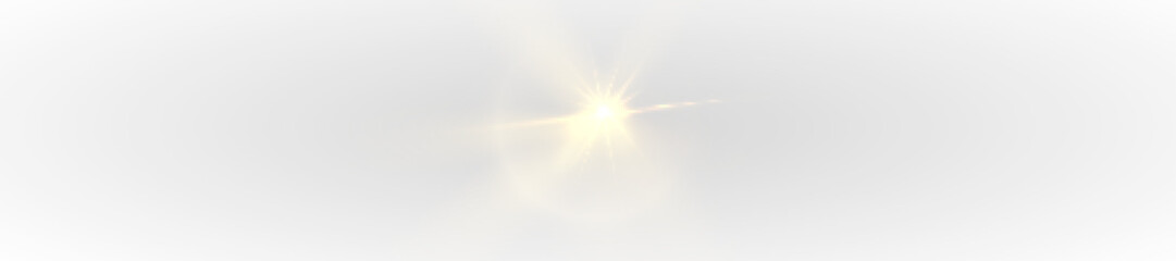 Wall Mural - shining yellow glowing star png with sparkles, radiant light effect, and glimmering particles, isola
