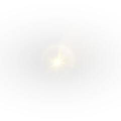 Wall Mural - elegant yellow glowing star png with sparkles and radiant light effect, shimmering particles isolate