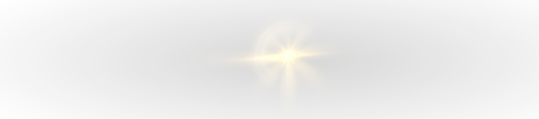 Wall Mural - elegant yellow glowing star png with sparkles and radiant light effect, shimmering particles isolate