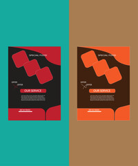 food menu flyer layout