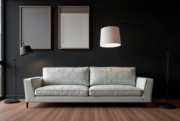 Wall Mural - modern living room with sofa
