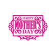 © tanbirmiah - Happy Mother's Day lettering vector.