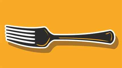 Professional Fork Icon Vector Illustration Design for Food Service Websites