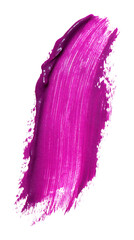 Aufkleber - Vibrant pink cosmetic texture smudging across a transparent background, showcasing glossy and creamy qualities perfect for beauty designs