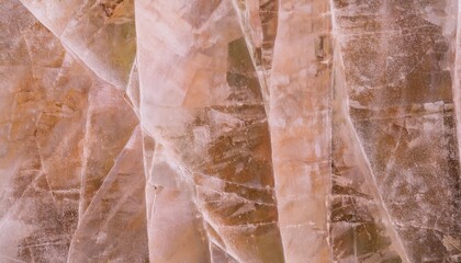 Aufkleber - translucent pink quartz crystal texture with natural fractures and earthy hues for background, interiors, and design

