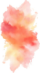 Poster - Soft watercolor stain creating a vibrant and colorful backdrop, perfect for adding an artistic touch to any project