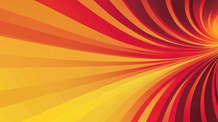 Wall Mural - a dynamic burst background featuring radial lines in shades of red, orange, and yellow, creating a s