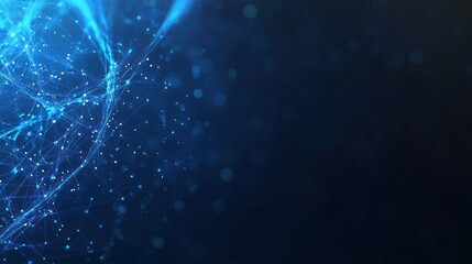 Abstract digital globe, swirling energy, dark background, technology concept, stock photo