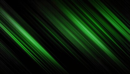 Aufkleber - futuristic green light streaks on black background, abstract diagonal motion blur, high-tech digital speed effect, wallpaper

