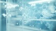 © lestari - Abstract medical technology display in a modern office environment. Possible use Stock photo