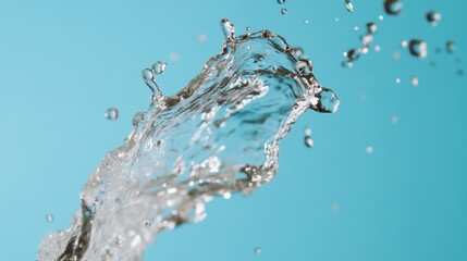 Aufkleber - Hyper-Fluid Dynamics Crystalline Water Motion Capture for Minimalist Beverage Branding - Liquid Architecture in High-Def Sensory Experience