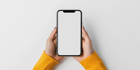 Leinwandbilder - Minimalist Digital Gateway Ultra-Modern Smartphone Mockup for Next-Gen UX Design, Interactive Tech Visualization and Creative Digital Prototyping