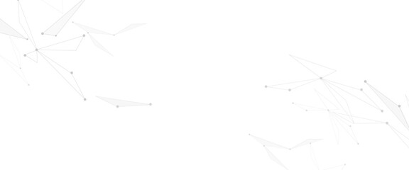 Aufkleber - Vector illustration of minimalistic design with connecting the dots and lines.