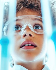 Aufkleber - Immersive Gen Z STEM Exploration Futuristic Laboratory Learning with Augmented Safety Eyewear - Empowering Youth Scientific Discovery and Educational Innovation